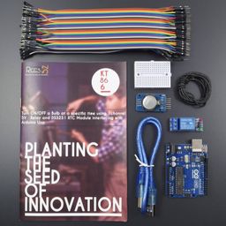 Turn On/Off a Bulb at a specific time using 1 channel 5v Relay and DS3231 RTC Module interfacing with Arduino Uno - KT866Turn On/Off a Bulb at a specific time using 1 channel 5v Relay and DS3231 RTC Module interfacing with Arduino Uno - KT866-2