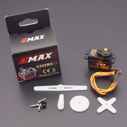 EMAX ES08MA II 12g Mini Metal Gear Analog Servo for RC Model - RS1343 EMAX ES08MA II 12g Mini Metal Gear Analog Servo for RC Model - RS1343 image 1