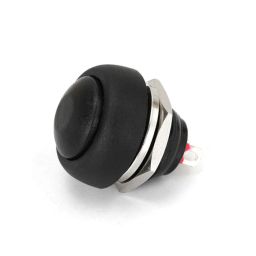 Black R13-507 12mm No Lock Push, Button Momentary Switch 3A, 250V-10