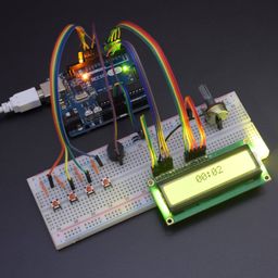 Make a Digital Display Alarm Clock Using 16*2 LCD and Buzzer Interfacing with REES52 Uno - KT945Make a Digital Display Alarm Clock Using 16*2 LCD and Buzzer Interfacing with REES52 Uno - KT945-2