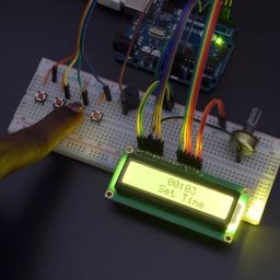 Make a Digital Display Alarm Clock Using 16*2 LCD and Buzzer Interfacing with REES52 Uno - KT945Make a Digital Display Alarm Clock Using 16*2 LCD and Buzzer Interfacing with REES52 Uno - KT945 image 4