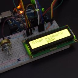 Access a 4 digit Passcode using joystick module and display the code on 16*2 Lcd interfacing with Arduino uno - KT986Access a 4 digit Passcode using joystick module and display the code on 16*2 Lcd interfacing with Arduino uno - KT986 image 1