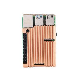 Raspberry Pi 4 Armor Case Metal Case Aluminum Alloy Cooling Case for Raspberry Pi 4 Model B And B+ Without Fan (Golden) - RS2436Raspberry Pi 4 Armor Case Metal Case Aluminum Alloy Cooling Case for Raspberry Pi 4 Model B And B+ Without Fan (Golden) - RS2436 image 4