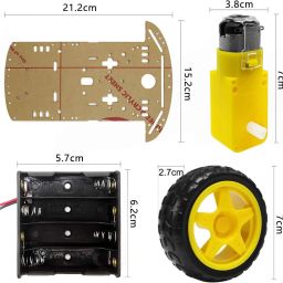 2 Wheel Smart Car Chassis Kit with Battery and L298N Motor Driver Module- RK101-RS342-AA0342 Wheel Smart Car Chassis Kit with Battery and L298N Motor Driver Module- RK101-RS342-AA034 image 4