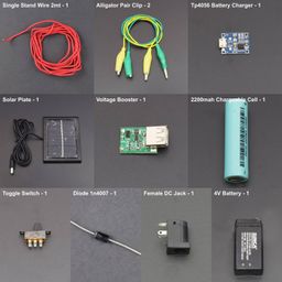 Makea solar battery charger using solar plate voltage booster & TP4056 - KT781Makea solar battery charger using solar plate voltage booster & TP4056 - KT781-16