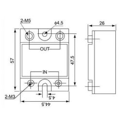 DC To AC SSR-60DA Solid State Relay Module 3-32 VDC /24-380VAC 60A - RS3371DC To AC SSR-60DA Solid State Relay Module 3-32 VDC /24-380VAC 60A - RS3371 image 4