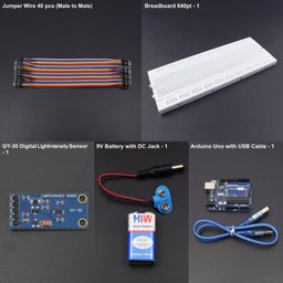 Measure the Illuminance (intensity of light/luminous flux) with the BH1750FVI Breakout Board (GY-30) and an Arduino Uno - KT707Measure the Illuminance (intensity of light/luminous flux) with the BH1750FVI Breakout Board (GY-30) and an Arduino Uno - KT707 image 2