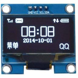 1.3" White 128x64 OLED LCD 4-Pin Display Module I2C IIC Serial Interface for Arduino - RS11851.3" White 128x64 OLED LCD 4-Pin Display Module I2C IIC Serial Interface for Arduino - RS1185 image 1