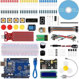 Scratch Starter Kit,Super Base Kit for Arduino Smd UNO R3 ATmega328P with 15 Lessons Tutorial - B09SQ9MXM5Scratch Starter Kit,Super Base Kit for Arduino Smd UNO R3 ATmega328P with 15 Lessons Tutorial - B09SQ9MXM5 image 1