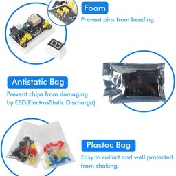 Scratch Starter Kit,Super Base Kit for Arduino Smd UNO R3 ATmega328P with 15 Lessons Tutorial - B09SQ9MXM5Scratch Starter Kit,Super Base Kit for Arduino Smd UNO R3 ATmega328P with 15 Lessons Tutorial - B09SQ9MXM5 image 2