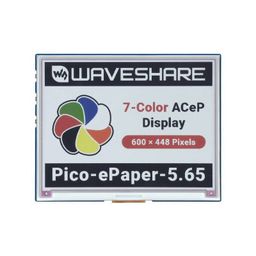 Waveshare 5.65inch Colorful e-Paper E-Ink Display Module for Raspberry Pi Pico, 600×448 Pixels, ACeP 7-Color - RS729Waveshare 5.65inch Colorful e-Paper E-Ink Display Module for Raspberry Pi Pico, 600×448 Pixels, ACeP 7-Color - RS729 image 1