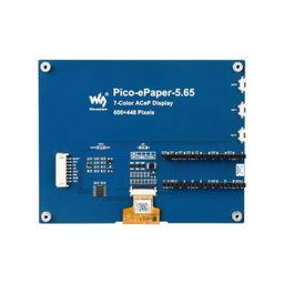 Waveshare 5.65inch Colorful e-Paper E-Ink Display Module for Raspberry Pi Pico, 600×448 Pixels, ACeP 7-Color - RS729Waveshare 5.65inch Colorful e-Paper E-Ink Display Module for Raspberry Pi Pico, 600×448 Pixels, ACeP 7-Color - RS729 image 4