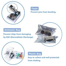 Basic Starter Kit for Compatible with Arduino SMD UNO, Breadboard, LED, Resistor,Jumper Wires and Power Supply - KT1051_SMDBasic Starter Kit for Compatible with Arduino SMD UNO, Breadboard, LED, Resistor,Jumper Wires and Power Supply - KT1051_SMD image 2