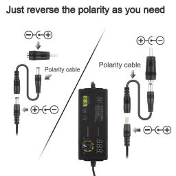 Adjustable Universal Power Supply 3V - 24V 1.5A 36W Adjustable DC Power Supply Adapter Speed Control, Display, Switch with Variable 8 Plugs - RS2816Adjustable Universal Power Supply 3V - 24V 1.5A 36W Adjustable DC Power Supply Adapter Speed Control, Display, Switch with Variable 8 Plugs - RS2816 image 3