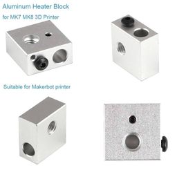 Aluminum Heater Block for MK7/MK8, NTC 3950 100K Thermistor with 1 Meter Wiring and 12V 40W 620 Ceramic Cartridge Heater - RS2714Aluminum Heater Block for MK7/MK8, NTC 3950 100K Thermistor with 1 Meter Wiring and 12V 40W 620 Ceramic Cartridge Heater - RS2714 image 2