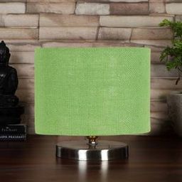 devansh Green Jute Table Lamp with Steel Base -32-picture-2