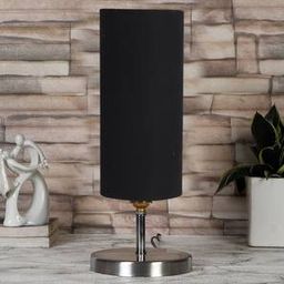 devansh Black cotton table lamp with Steel Base -42-picture-8