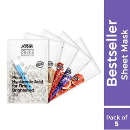 nykaa skin Nykaa Naturals Skin Secrets Potent Ingredients Sheet Mask Combo (Pack Of 5)-picture-32