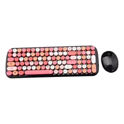 iGear KeyBee Rechargeable Wireless Keyboard & Mouse Combo (100 Keys, 1600 DPI Adjustable, Removable Key Caps, Pink)-picture-27