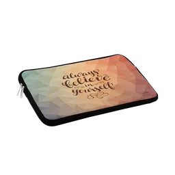 macmerise Believe in yourself Neoprene Laptop Sleeve for 15 Inch Laptop (Water Resistant, Multi Color)-image-6