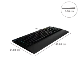 logitech G213 Prodigy Wired Gaming Keyboard with Backlit Keys (Spill Resistant, Black) image 3