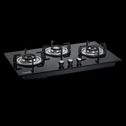 Hindware Ella Plus Toughened Glass Top 3 Burner Automatic Electric Hob (Triple Ring Burner, Black)-image-27