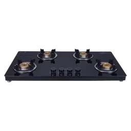Elica 904 CT VETRO 2J (TKN CROWN DT SERIES) Toughened Glass Top 4 Burner Manual Gas Stove (Ultra Slim Frame, Black)-picture-13