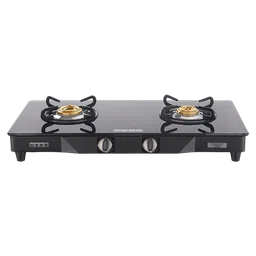 USHA Ebony GS2001 Toughened Glass Top 2 Burner Manual Gas Stove (Slim Line Design, Black)-image-53