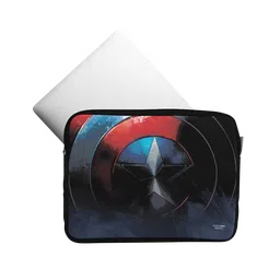macmerise Grunge Cap Shield Neoprene Laptop Sleeve for 15 Inch Laptop (Water Resistant, Multi Color)-2