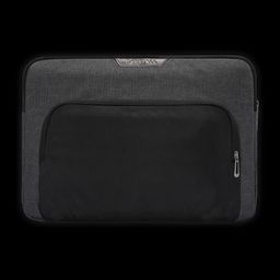 Carriall Noble Fabric, Polyester Laptop Sleeve for 16 Inch Laptop (Water Resistant, Black/Grey)-image-89