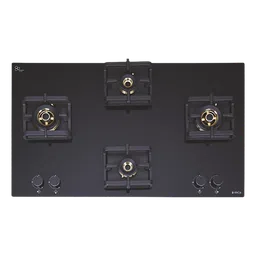 Elica Flexi Pro FB 4B 91 MT DX Glass Top 4 Burner Automatic Electric Hob (Round Metallic Knob, Black)-76