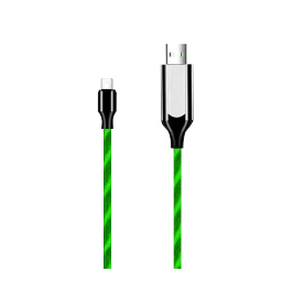 Macmerise Illume Type A to Lightning 3.3 Feet (1M) Cable (LED Light Flow, Green)-picture-30