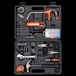 BLACK+DECKER BMT108C Hand Tool Kit (Tools Are Securely Housed, Orange) image 5