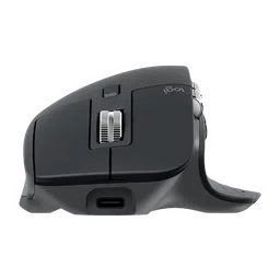 logitech MX Master 3S Rechargeable Wireless Laser Performance Mouse with Thumb Wheel (8000 DPI Adjustable, Multi Device Connectivity, Graphite) image 5
