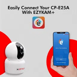 CP PLUS Smart CCTV Security Camera (Google Assistant Support, CP-E25A, White) image 4