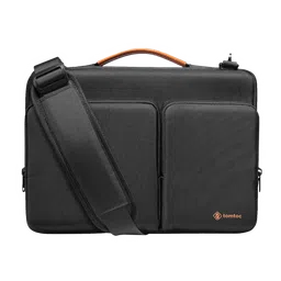 tomtoc Defender Polyester Laptop Sling Bag for 13.5, 14 & 14.4 Inch Laptop (Water Resistant, Black)-image-94
