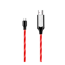 Macmerise Illume Type A to Type C 3.3 Feet (1M) Cable (LED Light Flow, Red)-picture-23