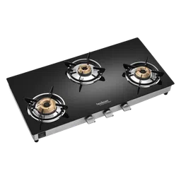 Hindware ARMO Plus Toughened Glass Top 3 Burner Manual Gas Stove (Sleek Body Design, Black)-image-54