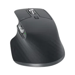 logitech MX Master 3S Rechargeable Wireless Laser Performance Mouse with Thumb Wheel (8000 DPI Adjustable, Multi Device Connectivity, Graphite) image 4