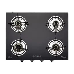 Blowhot Jasper Toughened Glass Top 4 Burner Automatic Electric Gas Stove (ISI Certified, Black)-image-21