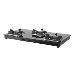 Faber Remo 3BB BK Toughened Glass Top 3 Burner Manual Gas Stove (Premium Quality Knob, Black)-image-50