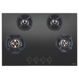 Elica CLASSIC FLEXI FB MFC 4B 75 MT Glass Top 4 Burner Automatic Electric Hob (Round Metallic Knob, Black)-picture-3