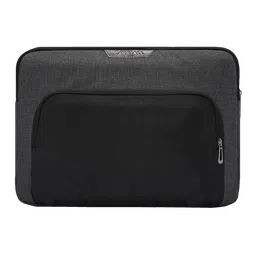 Carriall Noble Fabric, Polyester Laptop Sleeve for 14 Inch Laptop (2 L, Water Resistant, Black/Grey)-image-12