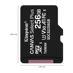 Kingston Canvas Select Plus MicroSDXC 256GB Class 10 100MB/s Memory Card image 2