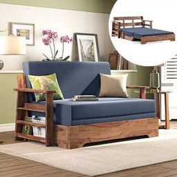 urban ladder Mahim Compact 3 Seater Pull Out Sofa cum Bed In Lapis Blue Colour-picture-10