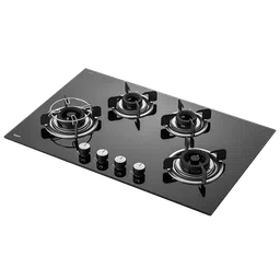 KAFF Crista Tempered Glass Top 4 Burner Automatic Electric Hob (Matte Enamelled Pan Support, Black)-picture-20
