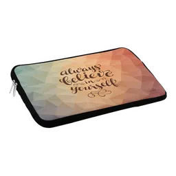macmerise Believe in yourself Neoprene Laptop Sleeve for 13 Inch Laptop (Water Resistant, Multi Color)-image-5