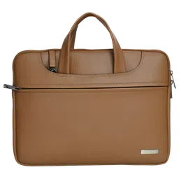 Dr. Vaku Vegan Leather Laptop Sleeve for 14 Inch Laptop (Water Resistant, Mustard)-image-49