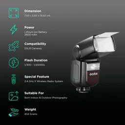 Godox V860IIIC Kit Camera Flash for Canon (Modelling Light Function) image 2