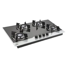 Glen 1074 HT BW Toughened Glass Top 4 Burner Automatic Electric Hob (Battery Operated, Black/White)-image-40